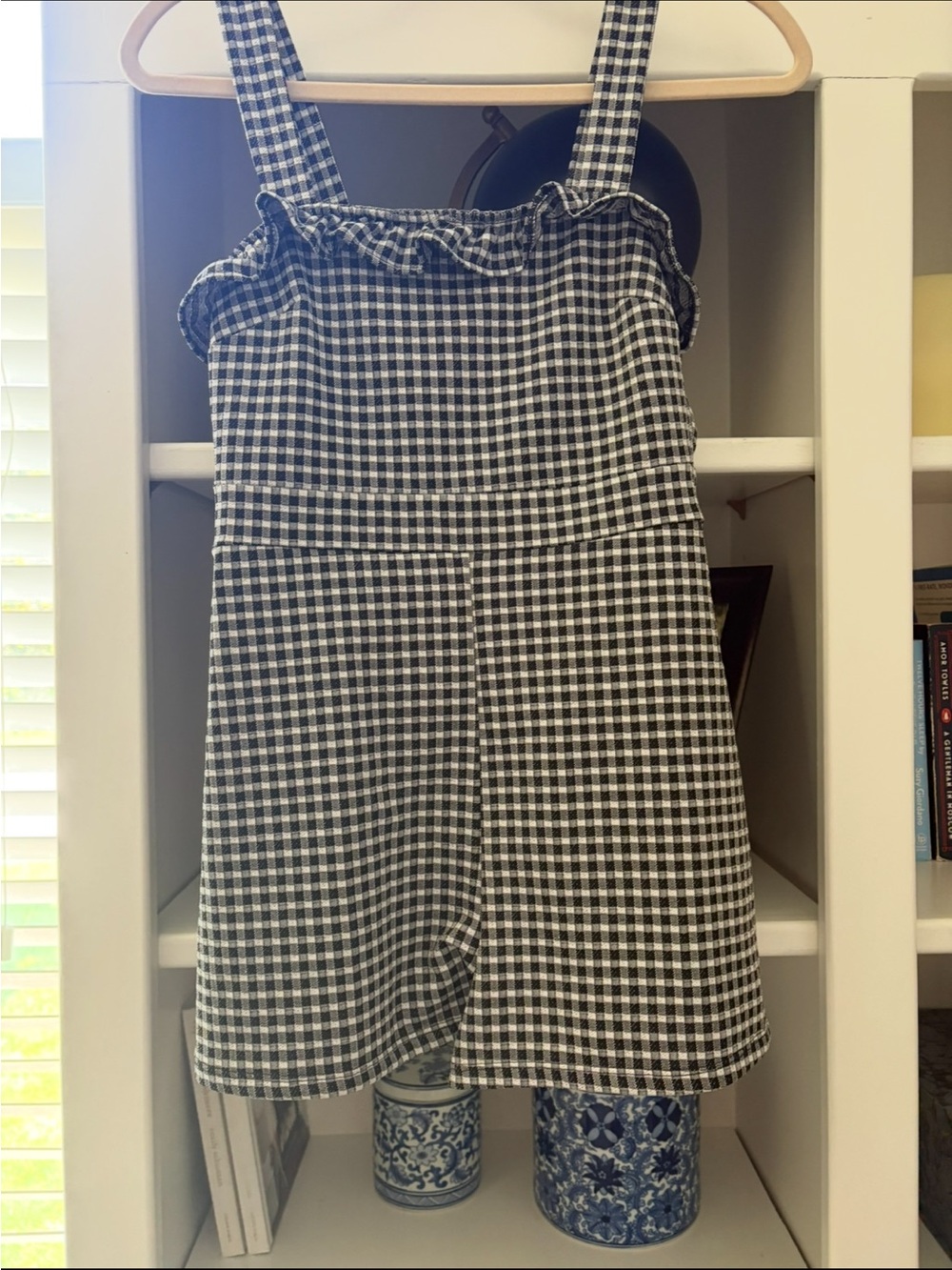 Miss Selfridge Black and White Gingham Romper